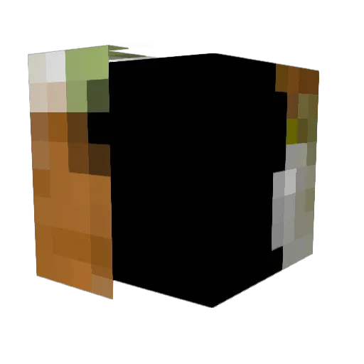 LunaAliF Minecraft avatar head, 3D render