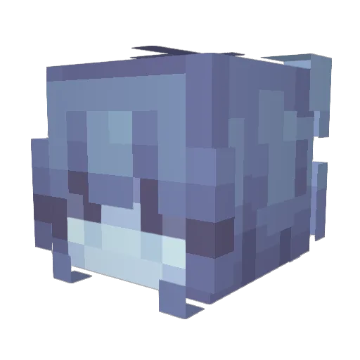 LunaAx1s Minecraft avatar head, 3D render