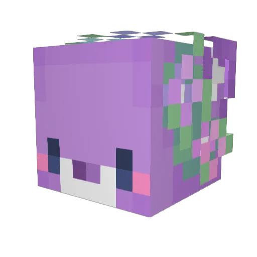 LunaBearVQ Minecraft avatar head, 3D render