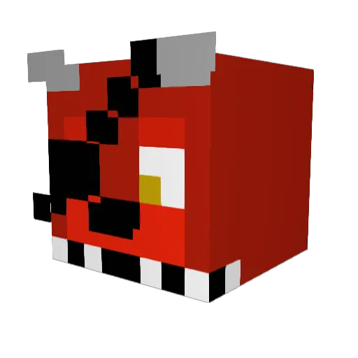 LunaBlueLove Minecraft avatar head, 3D render