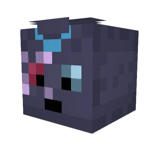 LunaDaBree Minecraft avatar head, 3D render