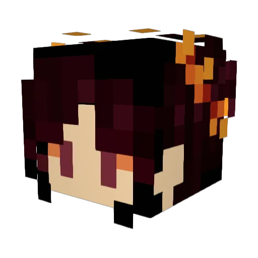 LunaDarling03 Minecraft avatar head, 3D render