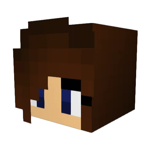 LunaEclipseXD Minecraft avatar head, 3D render