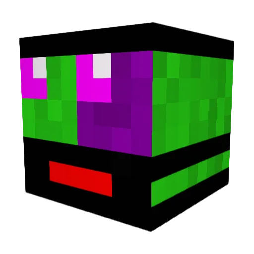 LunaFoxy19 Minecraft avatar head, 3D render