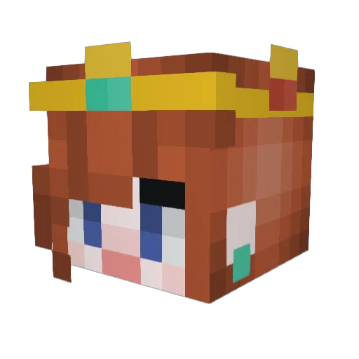 LunaHyacinth Minecraft avatar head, 3D render