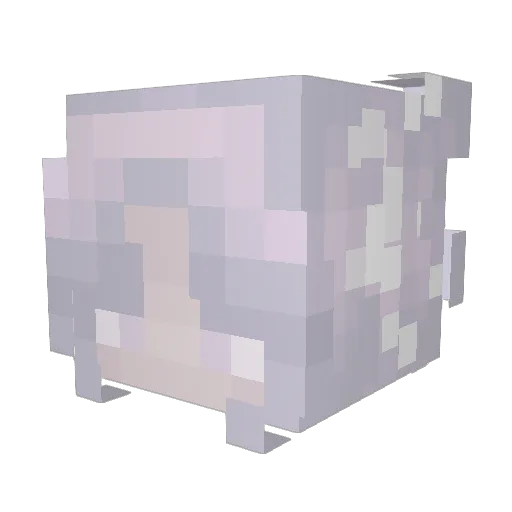 LunaKwa Minecraft avatar head, 3D render