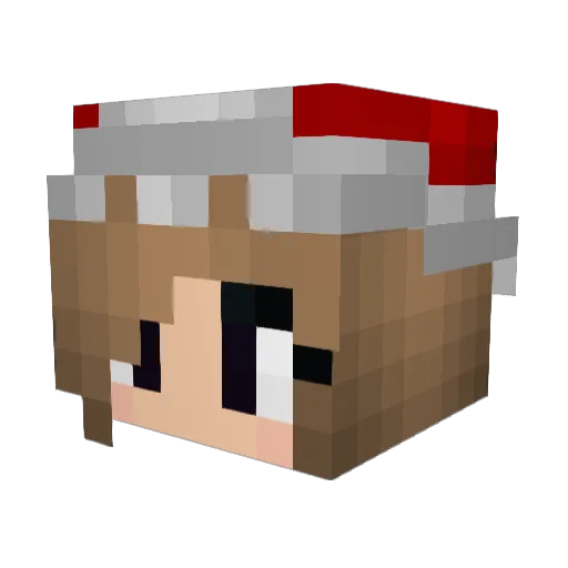 LunaLeanan Minecraft avatar head, 3D render
