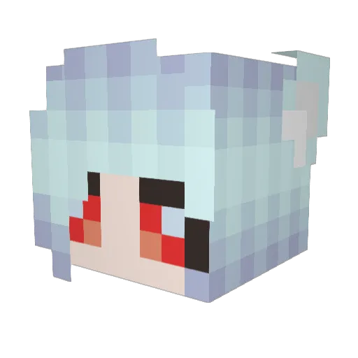 LunaLily3571 Minecraft avatar head, 3D render