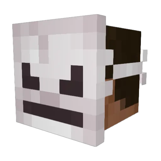 LunaLittleBat Minecraft avatar head, 3D render