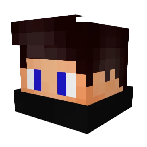 LunaLove69 Minecraft avatar head, 3D render