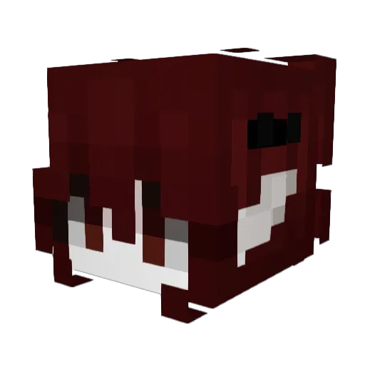 LunaMoon2121 Minecraft avatar head, 3D render