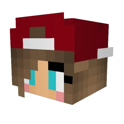 LunaQueen_ Minecraft avatar head, 3D render