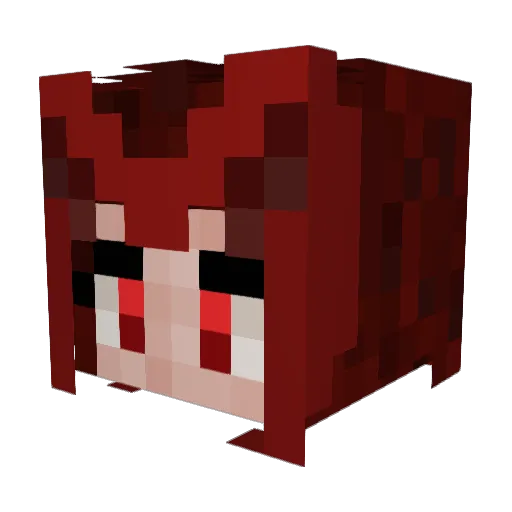 LunaRulesU Minecraft avatar head, 3D render