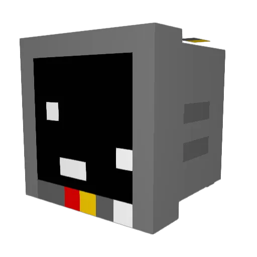 LunaSilverPelt Minecraft avatar head, 3D render