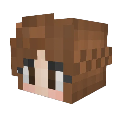 LunaSpring10 Minecraft avatar head, 3D render