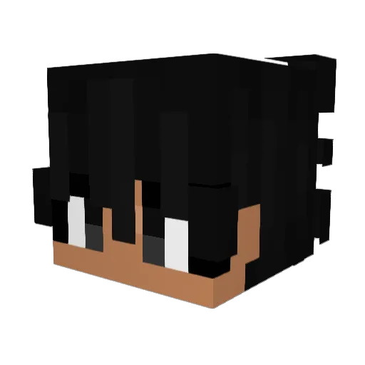LunaStev Minecraft avatar head, 3D render