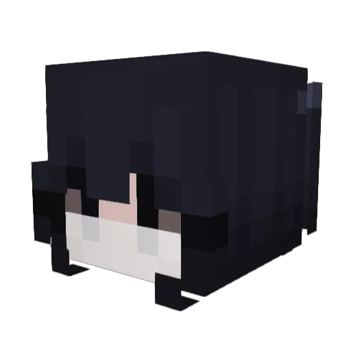 Luna_0708 Minecraft avatar head, 3D render