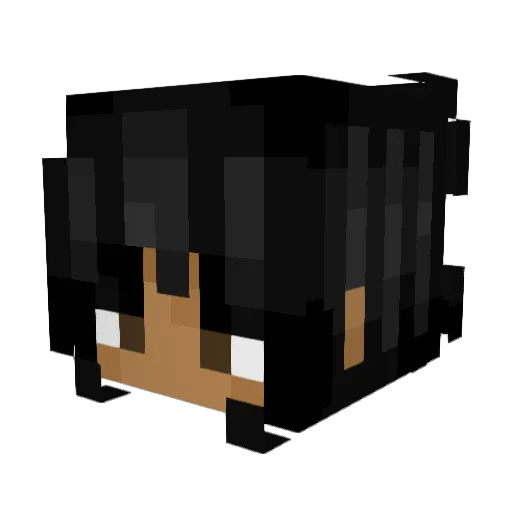Luna_0719 Minecraft avatar head, 3D render