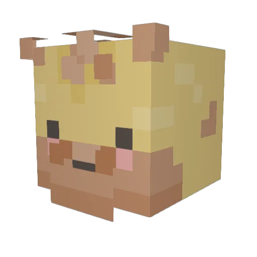 Luna_25 Minecraft avatar head, 3D render