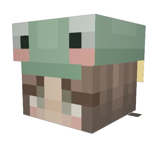 Luna_79_Luxury Minecraft avatar head, 3D render