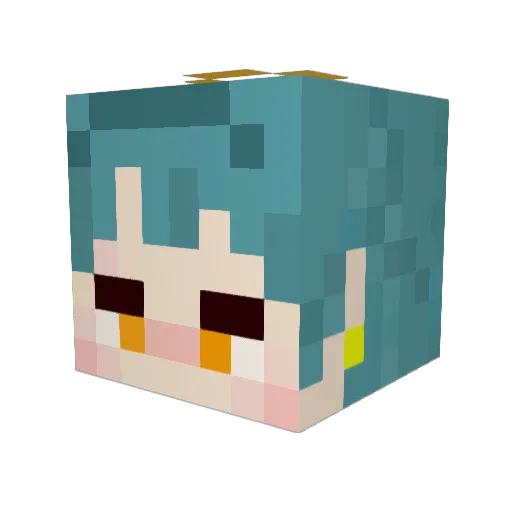 Luna_Lapis00 Minecraft avatar head, 3D render