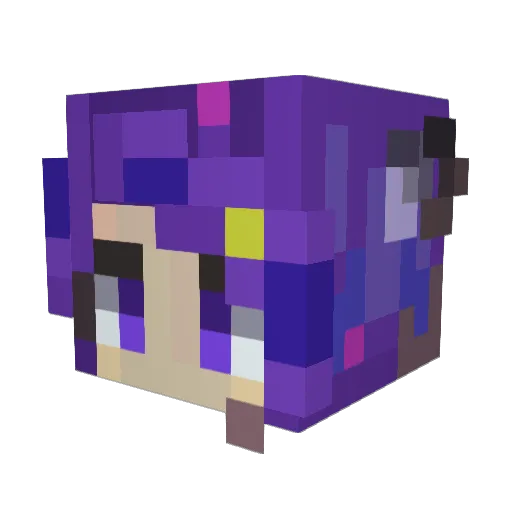 Luna_Luxury Minecraft avatar head, 3D render