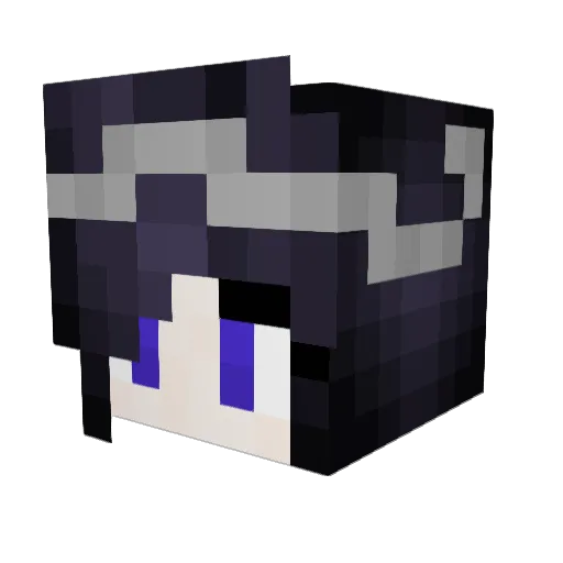 Luna_McKnight Minecraft avatar head, 3D render