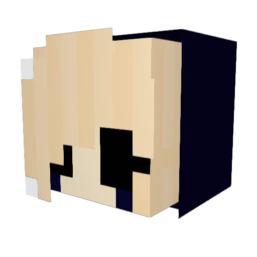 Luna_Moon9 Minecraft avatar head, 3D render