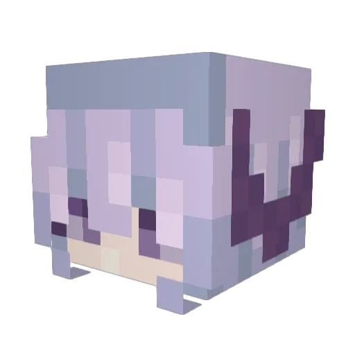 Luna_Ro_meave Minecraft avatar head, 3D render