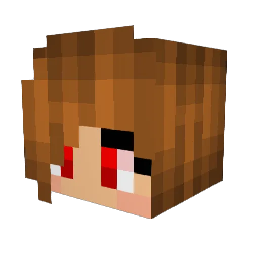 Luna_Shadowsoul Minecraft avatar head, 3D render
