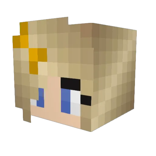 Luna_Skye Minecraft avatar head, 3D render