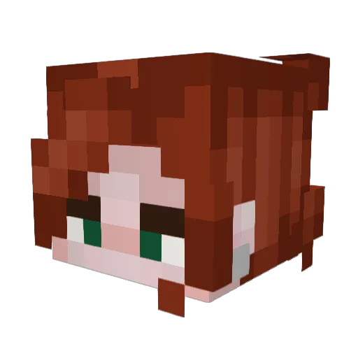 Luna_Tank Minecraft avatar head, 3D render