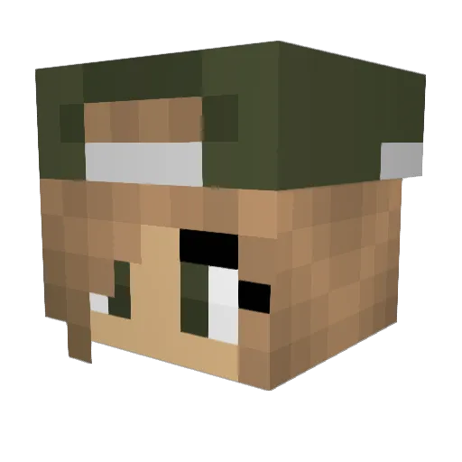 Luna_The_Kitten Minecraft avatar head, 3D render