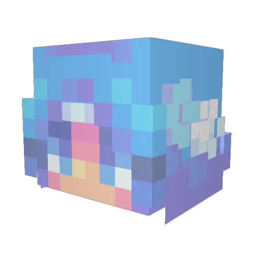 Luna_blackroses Minecraft avatar head, 3D render