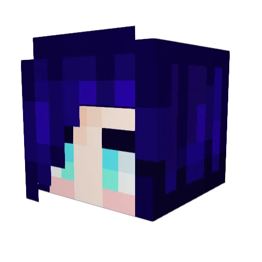 Luna_chan69 Minecraft avatar head, 3D render