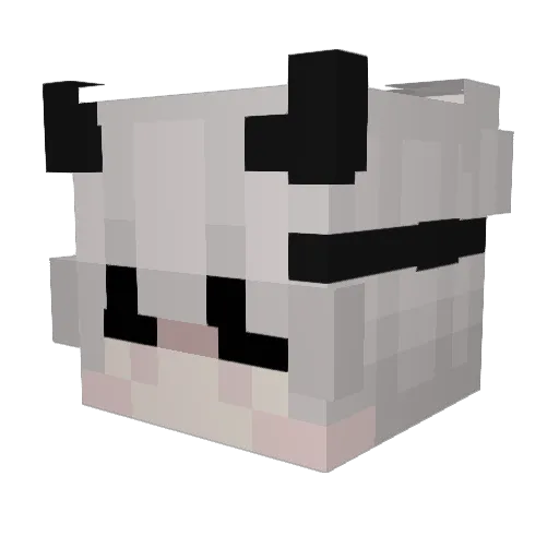 Luna_r133 Minecraft avatar head, 3D render