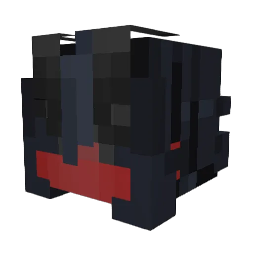 Luna_the_Shark Minecraft avatar head, 3D render