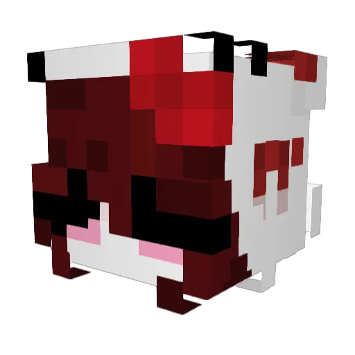 LunaaPeace Minecraft avatar head, 3D render