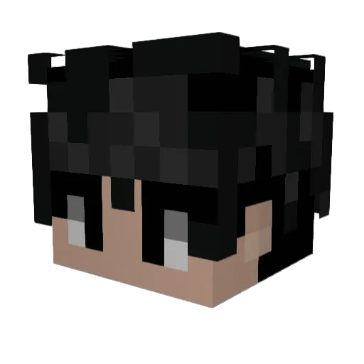 LunacyGeo Minecraft avatar head, 3D render