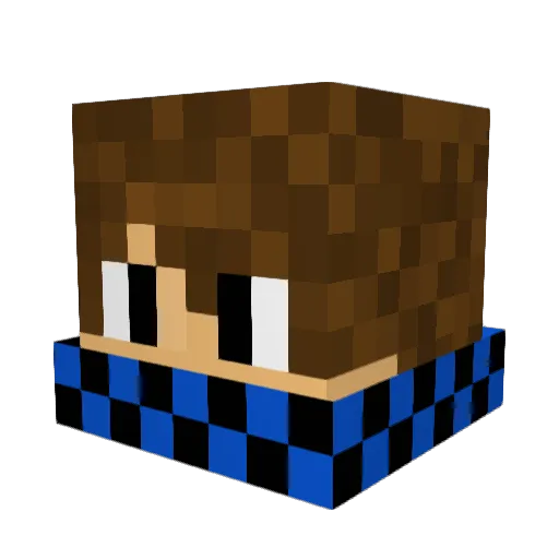 LunahKing Minecraft avatar head, 3D render