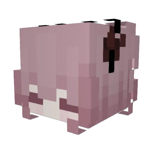 Lunalie_ Minecraft avatar head, 3D render