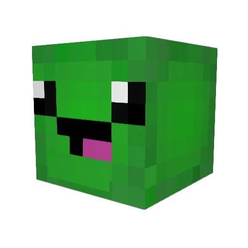 Lunamarii Minecraft avatar head, 3D render