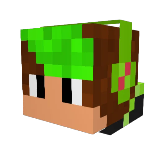 LunarCookie69 Minecraft avatar head, 3D render