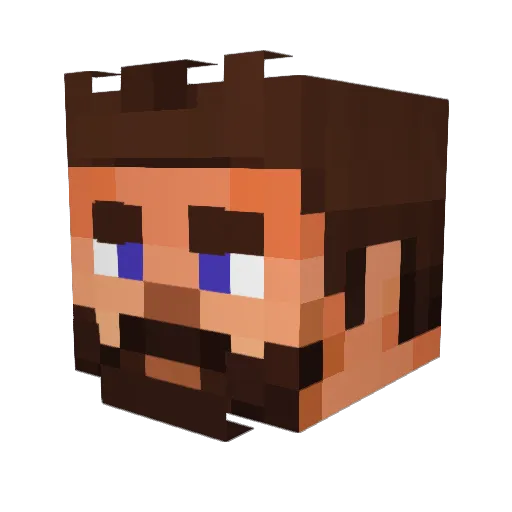 LunarDotGG Minecraft avatar head, 3D render