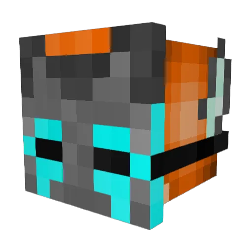 LunarDragon609 Minecraft avatar head, 3D render