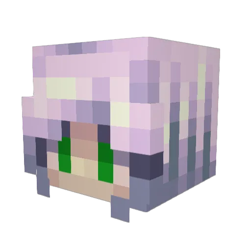 LunarEclipse_16 Minecraft avatar head, 3D render