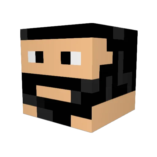LunarEucalyptus Minecraft avatar head, 3D render