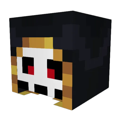 LunarExc Minecraft avatar head, 3D render