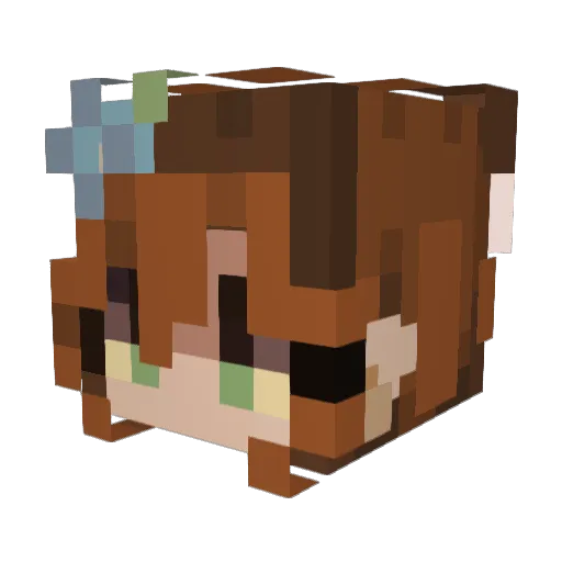 LunarGalaxy1 Minecraft avatar head, 3D render