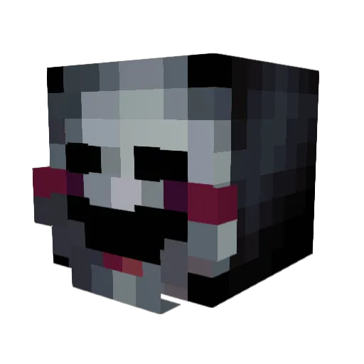 LunarKun Minecraft avatar head, 3D render